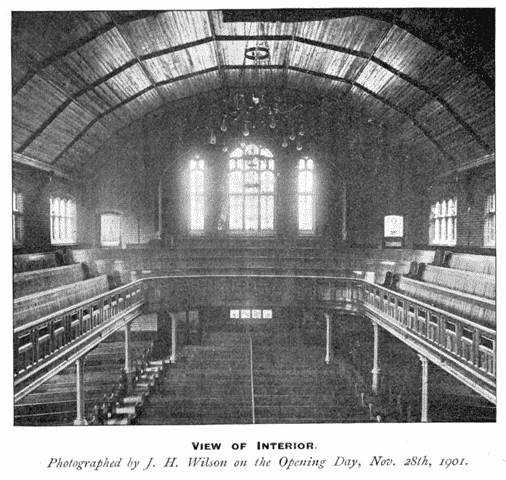 ceiling and gallery, 1901